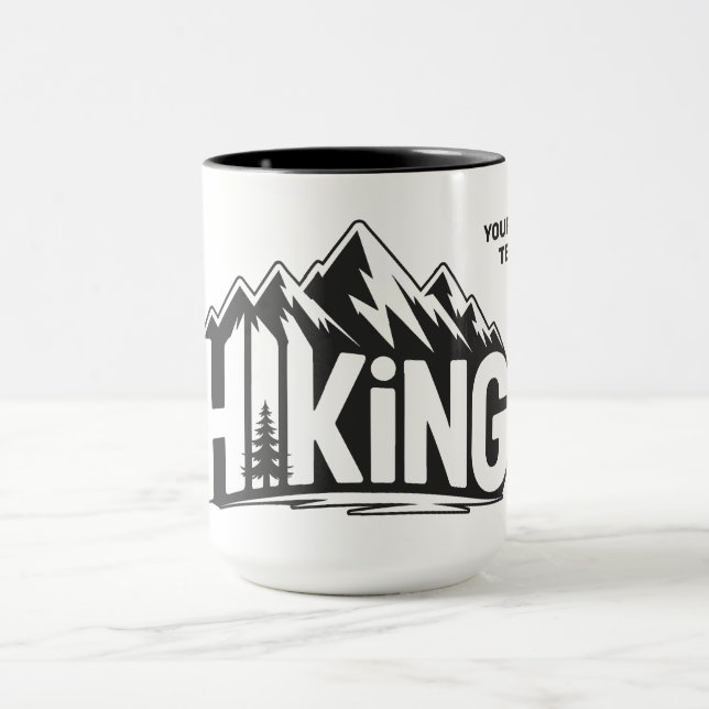 Custom Name & Text Hiking Mug (Center)