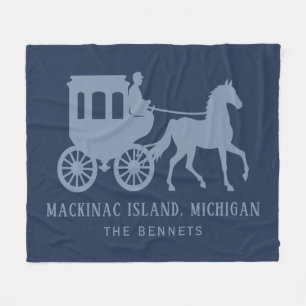 Custom Name & Text Mackinac Island Fleece Blanket