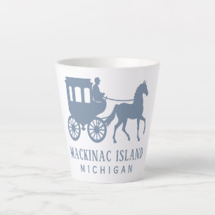 Custom Name & Text Mackinac Island Latte Mug