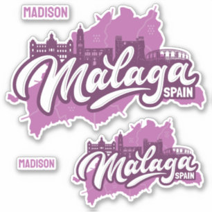 Custom Name / Text Malaga Spain
