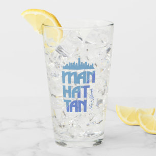 Custom Name / Text Manhattan New York Glass