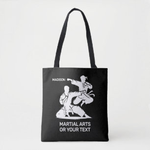 Custom Name & Text Martial Arts Tote Bag