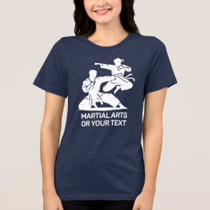 Custom Name & Text Martial Arts Tri-Blend Shirt