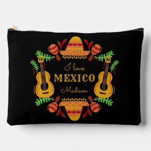 Custom name / text Mexico Accessory Pouch