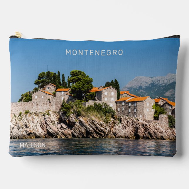 Custom Name & Text Montenegro Accessory Pouch (Front)