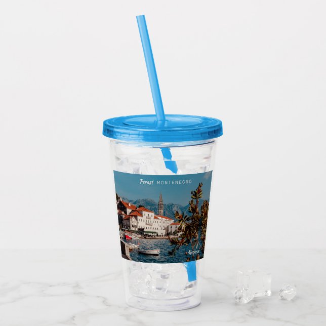 Custom Name & Text Montenegro Acrylic Tumbler (Front Ice)