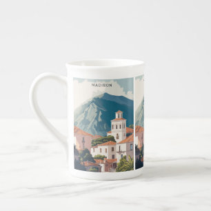 Custom Name & Text Montenegro Bone China Mug