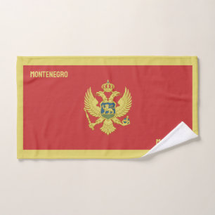 Custom Name & Text Montenegro Hand Towel