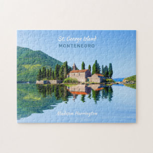 Custom Name & Text Montenegro Jigsaw Puzzle