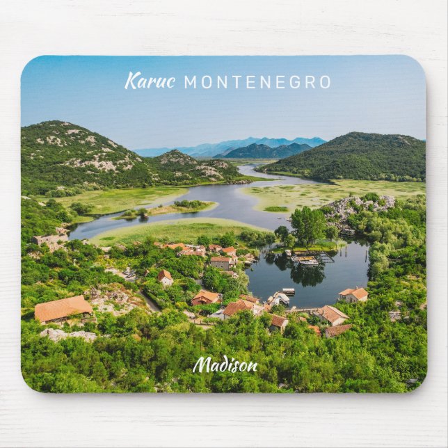 Custom Name & Text Montenegro Mouse Pad (Front)