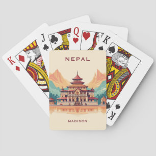 Custom Name & Text Nepal Playing Cards