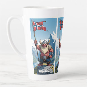 Custom Name & Text Norwegian Troll Latte Mug