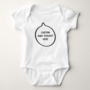 Custom Name & Text Speech Bubble Baby Bodysuit