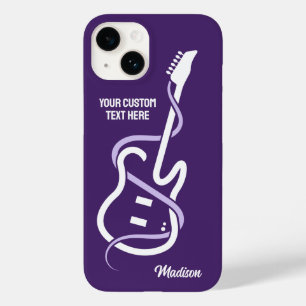 Custom Name & Text Stylised Guitar Case-Mate iPhone 14 Case