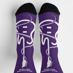 Custom Name & Text Stylised Guitar Socks