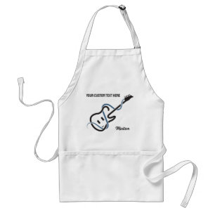 Custom Name & Text Stylised Guitar Standard Apron