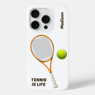 Custom Name & Text Tennis iPhone 15 Pro Case