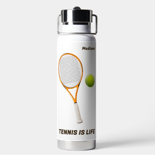 Custom Name & Text Tennis Water Bottle