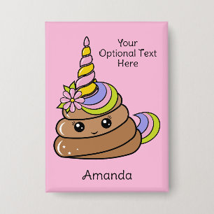 Custom Name & Text Unicorn Poop