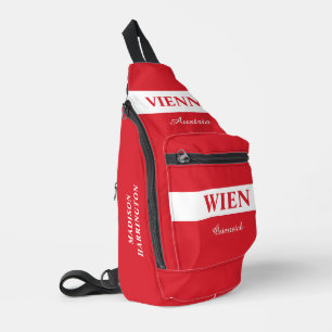 Custom Name & Text Wien - Vienna Sling Bag