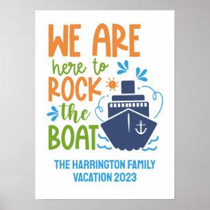 Custom Name, Text & Year Cruise Poster