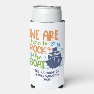 Custom Name, Text & Year Cruise Seltzer Can Cooler