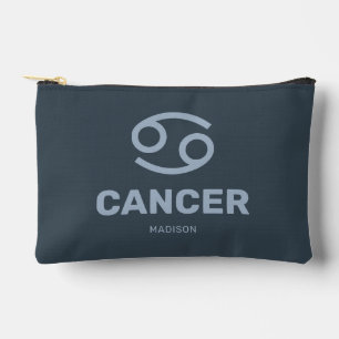 Custom Name / Text Zodiac Sign Cancer Accessory Pouch