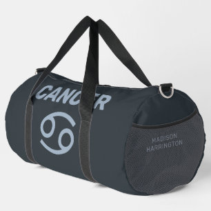 Custom Name / Text Zodiac Sign Cancer Duffle Bag