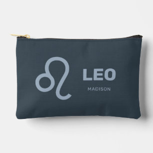 Custom Name / Text Zodiac Sign Leo Accessory Pouch