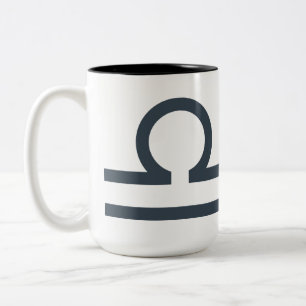 Custom Name / Text Zodiac Sign Libra Two-Tone Coffee Mug