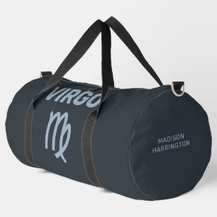 Custom Name / Text Zodiac Sign Virgo Duffle Bag