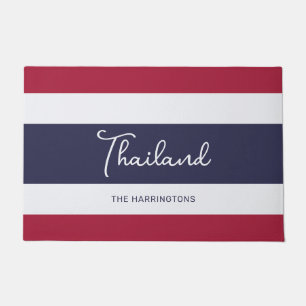 Custom Name Thailand Colours Doormat