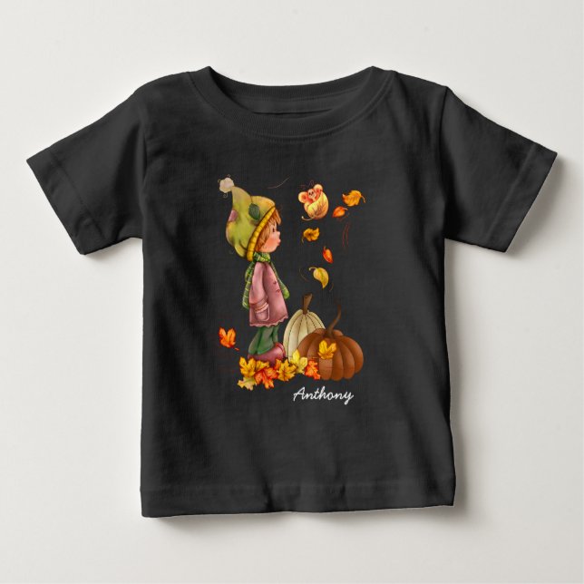 Custom  Name Thanksgiving Gift  Baby T-Shirt (Front)