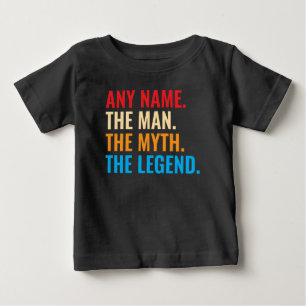 Custom Name The Man The Myth The Legend Retro Baby T-Shirt