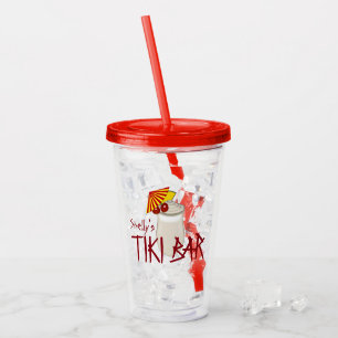 Custom Name Tiki Bar Acrylic Tumbler