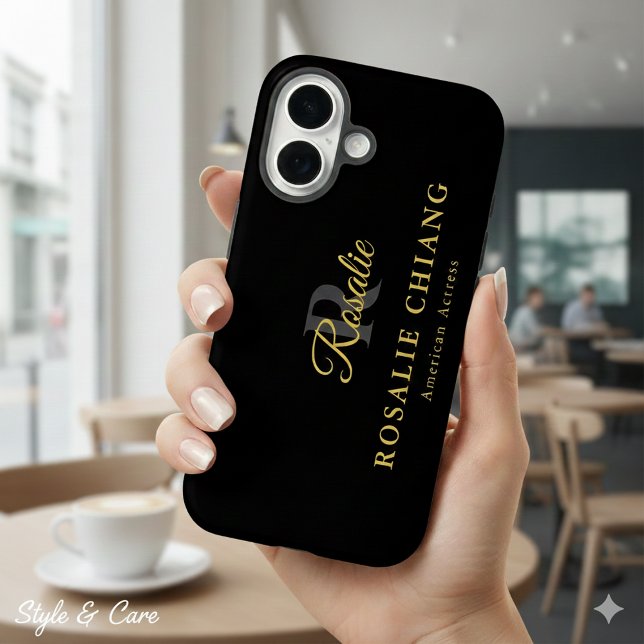 Custom Name & Title with Monogram Case-Mate iPhone Case (Custom Name & Title with Monogram Case-Mate iPhone Case)
