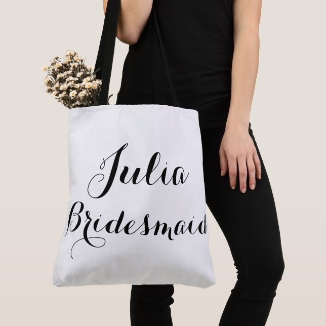 Custom name tote bag (Close Up)