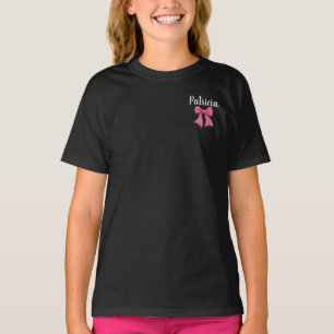 Custom Name Trendy Back To School Girls Design  T-Shirt
