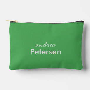 Custom name trendy modern minimalist accessory pouch