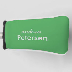Custom name trendy modern minimalist golf head cover