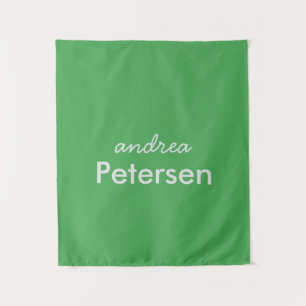 Custom name trendy modern minimalist tapestry