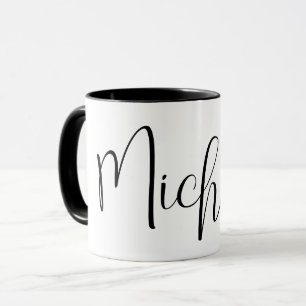 CUSTOM NAME - Trendy Script Personalised  Mug