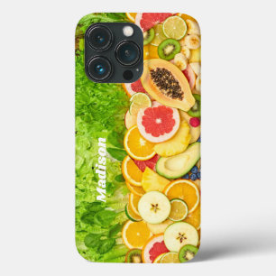 Custom Name Tropical Fruits phone cases