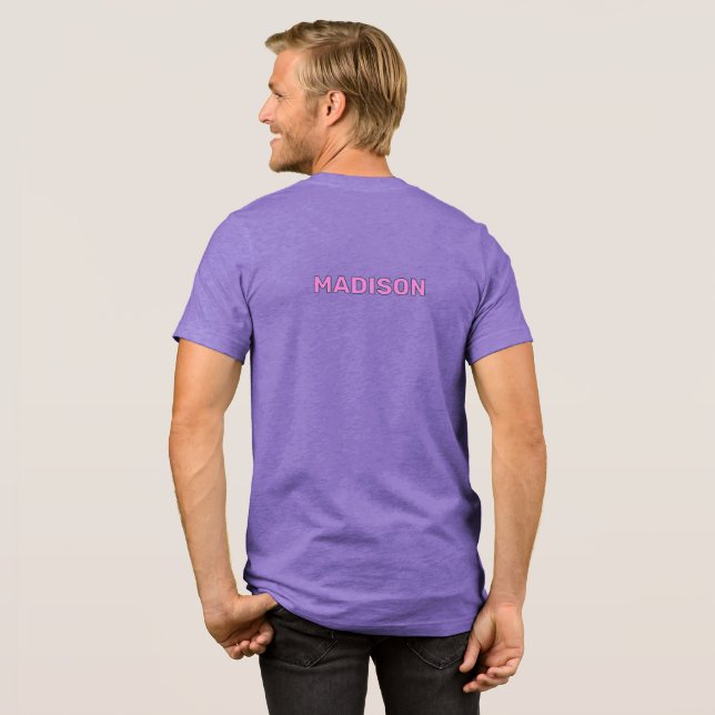 Custom Name Turks and Caicos Conch Tri-Blend Shirt (Back Full)