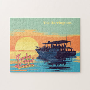 Custom Name Turks and Caicos Jigsaw Puzzle