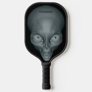Custom name UFO Alien Pickleball Paddle