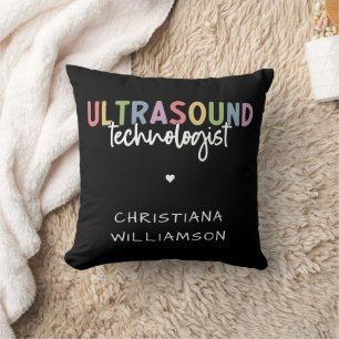 Custom Name Ultrasound Technologist Gifts Cushion