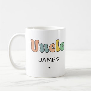 Custom Name Uncle Retro Gift   Uncle Personalized Coffee Mug