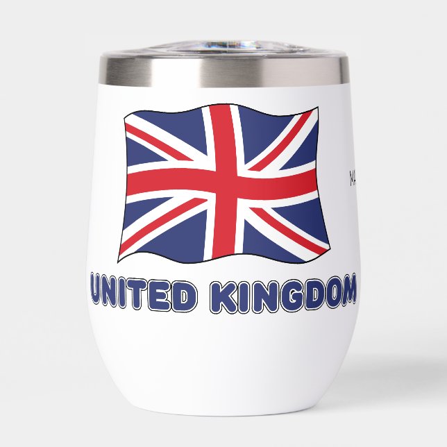 Custom Name United Kingdom Flag (Front)