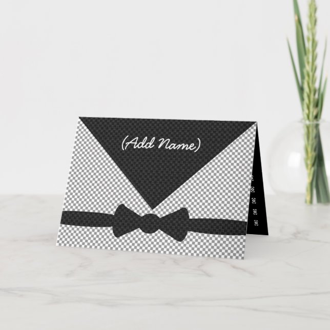 CUSTOM NAME Usher Invitation Checked Envelope (Front)